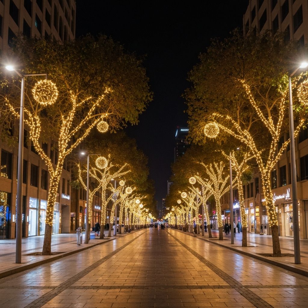 Riyadh Season Boulevard lights